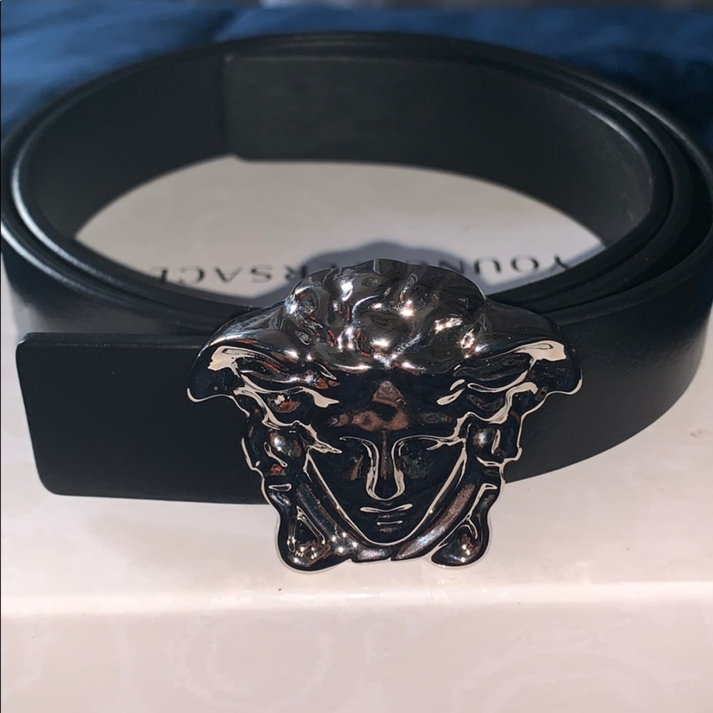 NEW AUTHENTIC MEDUSA 3D VITELLO VERSACE KIDS BELT